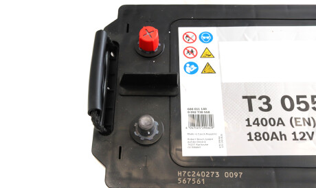 Фото 2 - Автомобільний акумулятор BOSCH 0 092 T30 550 (0092T30550)