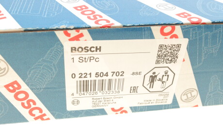 Фото 7 - Катушка зажигания BOSCH 0 221 504 702 (0221504702)