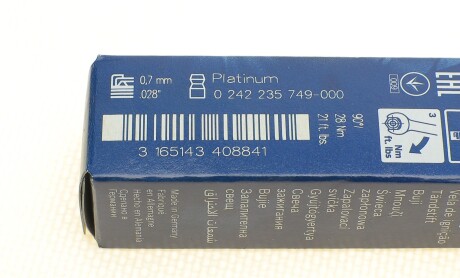 Фото 5 - Свічка запалювання BOSCH 0 242 235 749 (0242235749)