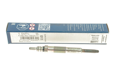 Фото 2 - Свечка накала BOSCH 0 250 202 129 (0250202129)