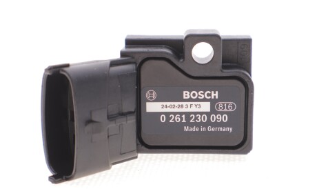 Датчик тиску наддуву Volvo C70 S40 S60 S80 V50 XC70 2.0T 2.5 2.4D 99- - BOSCH 0 261 230 090