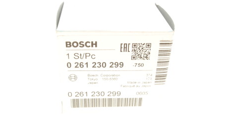 Фото 8 - Датчик давления наддува BOSCH 0 261 230 299 (0261230299)