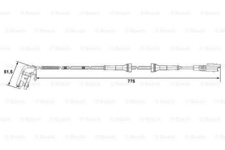 Фото 6 - Датчик АБС BOSCH 0 265 007 779 (0265007779)
