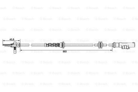 Фото 6 - Датчик АБС (ABS) BOSCH 0265007896