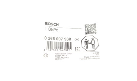 Фото 2 - Датчик АБС (ABS) BOSCH 0 265 007 930 (0265007930)