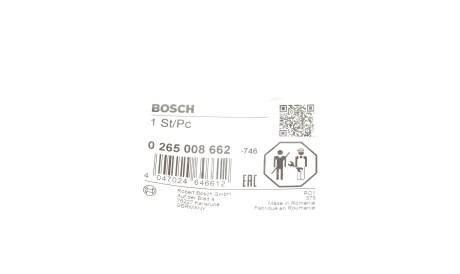 Фото 2 - Датчик АБС (ABS) BOSCH 0 265 008 662 (0265008662)