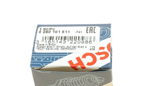 Фото 6 - Датчик тиску палива BOSCH 0 280 161 511 (0280161511)