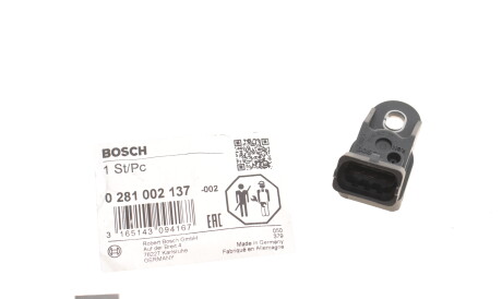 Фото 2 - Датчик тиску наддуву BOSCH 0 281 002 137 (0281002137)