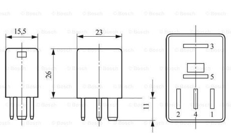 Фото 6 - Релійний елемент (реле) BOSCH 0332207402