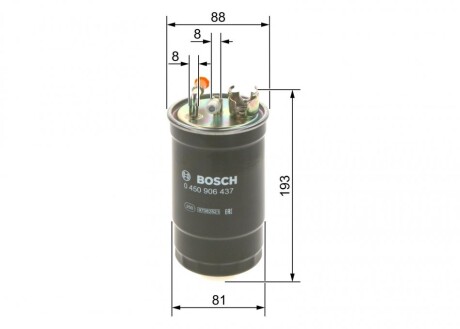 Фото 5 - Топливный фильтр BOSCH 0 450 906 437 (0450906437)