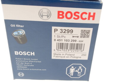 Фото 5 - Масляный фильтр BOSCH 0 451 103 299 (0451103299)