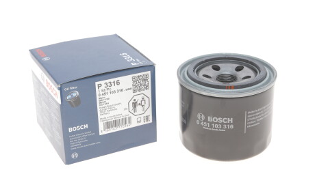 Масляный фильтр - (su00300311, 90915yzzs2, 15208aa130) BOSCH 0 451 103 316