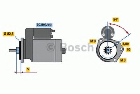 Стартер - BOSCH 0 986 016 800