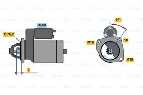 Стартер - BOSCH 0986020860