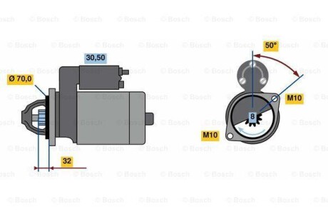Стартер - BOSCH 0986023230