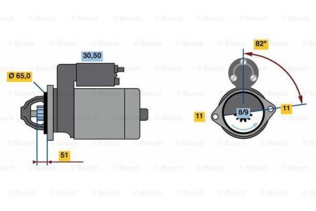 Стартер - BOSCH 0986023470