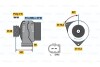 Генератор - ((0111548402, 011154840280, 0111549302, 011154930280, A0111548402)) BOSCH 0986042540 (фото 1)