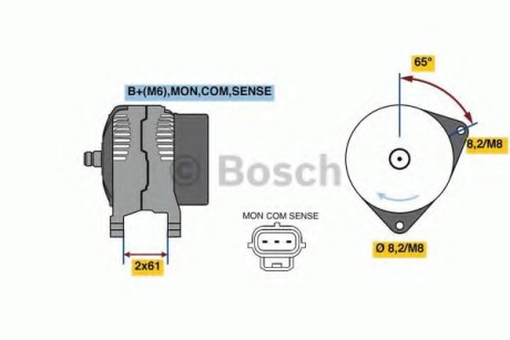 Генератор - BOSCH 0986044651