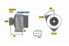 Генератор - ((0111546402, 011154640280, 0111549102, 011154910280, 0131548102)) BOSCH 0986047540 (фото 1)