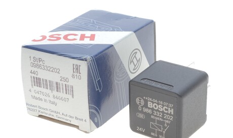 Фото 2 - Релійний елемент (реле) BOSCH 0986332202