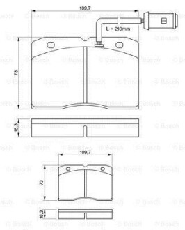 Фото 8 - Тормозные колодки BOSCH 0 986 424 144
