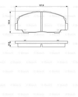 Комплект тормозных колодок, дисковый тормоз - (stc9191, stc9190, stc9149) BOSCH 0 986 424 297