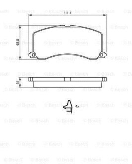Фото 8 - Гальмівні колодки BOSCH 0 986 424 465 (0986424465)