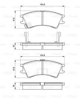 Фото 8 - Гальмівні колодки BOSCH 0 986 424 575 (0986424575)