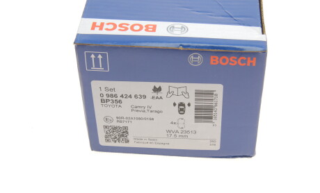 Фото 4 - Гальмівні колодки BOSCH 0 986 424 639 (0986424639)