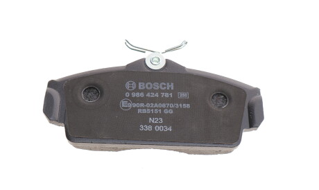 Фото 2 - Тормозные колодки BOSCH 0 986 424 781 (0986424781)