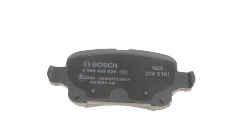 Фото 2 - Гальмівні колодки BOSCH 0 986 424 839 (0986424839)