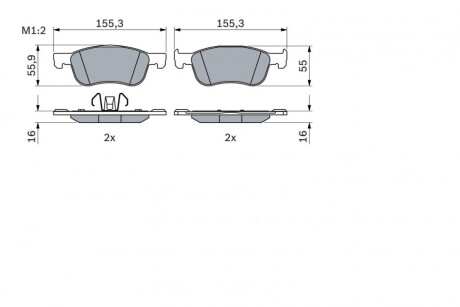 Фото 5 - Гальмівні колодки BOSCH 0986424867