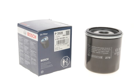 Масляный фильтр - (1109Y4, AY100TY013, 5010292) BOSCH 0 986 452 028