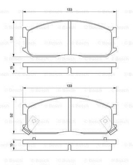 Фото 8 - Тормозные колодки BOSCH 0 986 460 020 (0986460020)