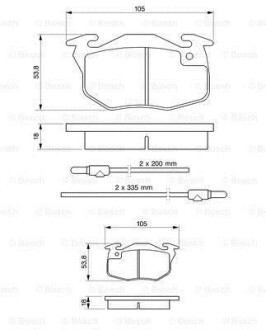 Фото 8 - Тормозные колодки BOSCH 0 986 461 763
