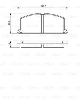 Фото 8 - Тормозные колодки BOSCH 0 986 468 701