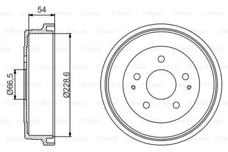 Тормозный барабан - BOSCH 0 986 477 230