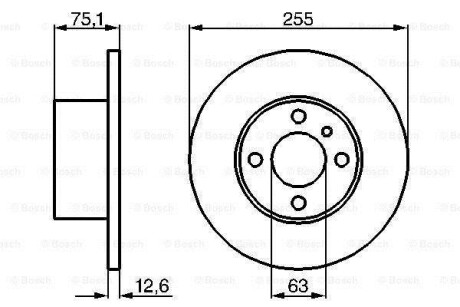 Тормозной диск - BOSCH 0 986 478 032