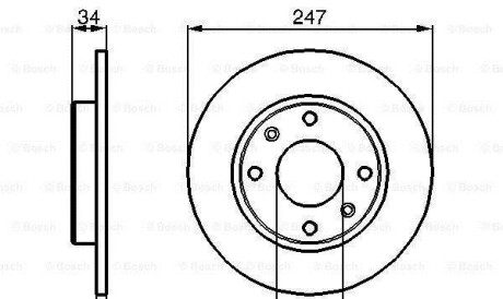 Фото 6 - Тормозной диск BOSCH 0986478046