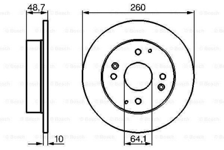 Тормозной диск - BOSCH 0 986 478 172