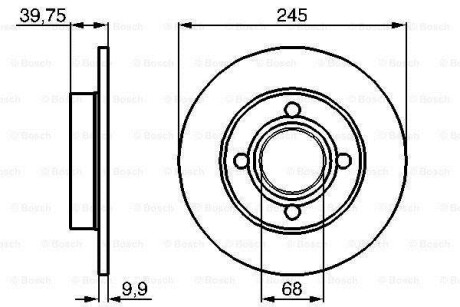 Тормозной диск - BOSCH 0 986 478 216