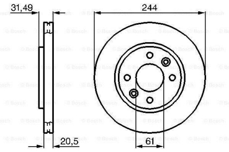 Тормозной диск - BOSCH 0 986 478 278