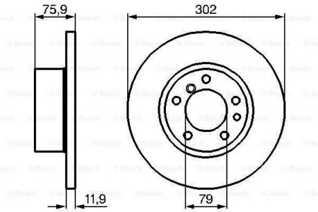 Тормозной диск - BOSCH 0 986 478 319