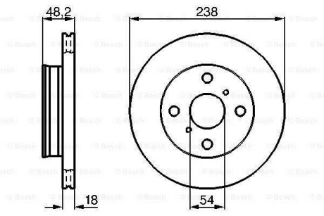 Тормозной диск - BOSCH 0 986 478 385