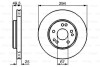 Тормозной диск - BOSCH 0 986 478 428 (фото 1)