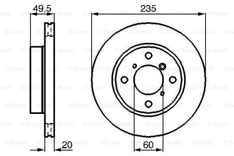 Тормозной диск - (5531160G00, 5531160G01, 5531161G00) BOSCH 0 986 478 450