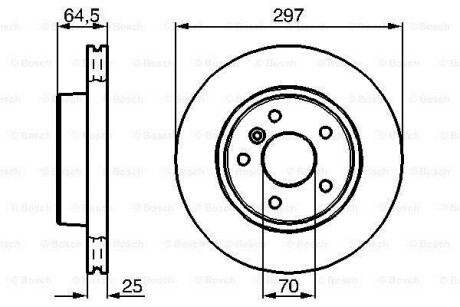 Тормозной диск - (ntc8780) BOSCH 0 986 478 483