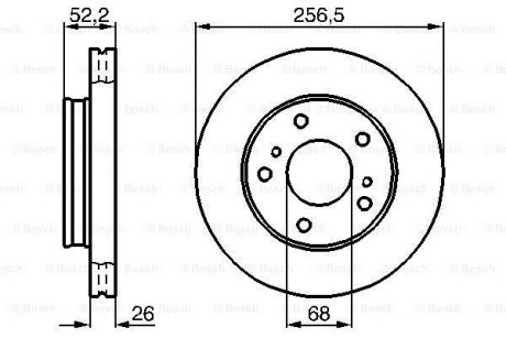 Тормозной диск - BOSCH 0 986 478 485