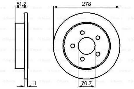 Тормозной диск - BOSCH 0 986 478 487