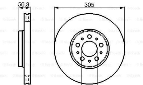 Фото 6 - Гальмівний диск BOSCH 0986478494